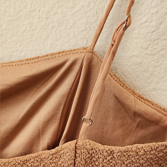 Miramar‎ Sirena Cut Out Bodycon Dress Tan Brown Women's Size Small - Picture 14 of 16